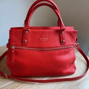 Kate Spade Orange Pebbled Leather Bag